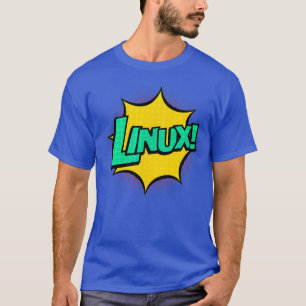 Linu IT Systems Ingenjör Geek Nerd Retro Tecknad T Shirt