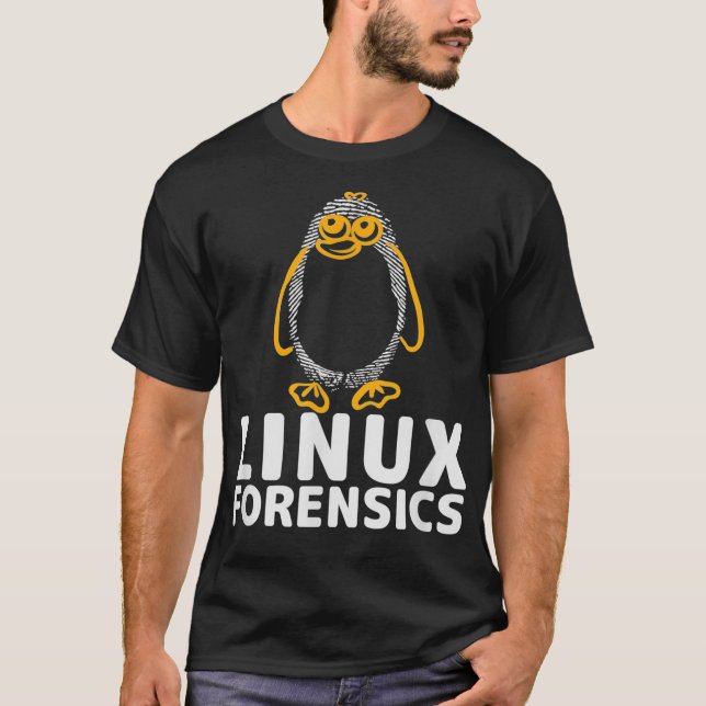 Linu-kriminalteknik för IT-säkerhet T Shirt (Framsida)
