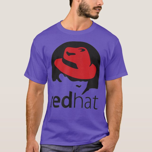 Linu redhat älskare T Penguin Tu Open Source Os Shirt (Framsida)