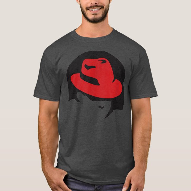 Linu redhat älskare T Penguin Tu Open Source Os Shirt (Framsida)