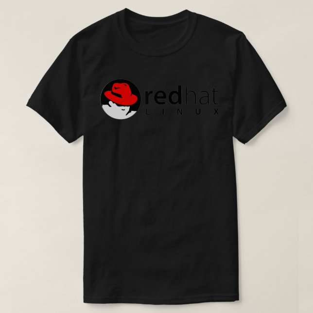 Linu redhat älskare T Penguin Tu Open Source Os Shirt (Design framsida)