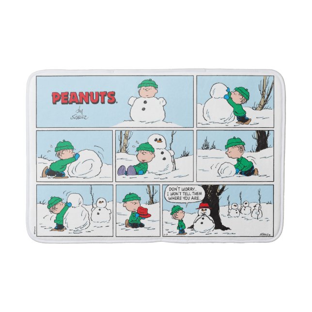 Linus Bygger A Snögubbe Badrumsmatta (Framsidan)