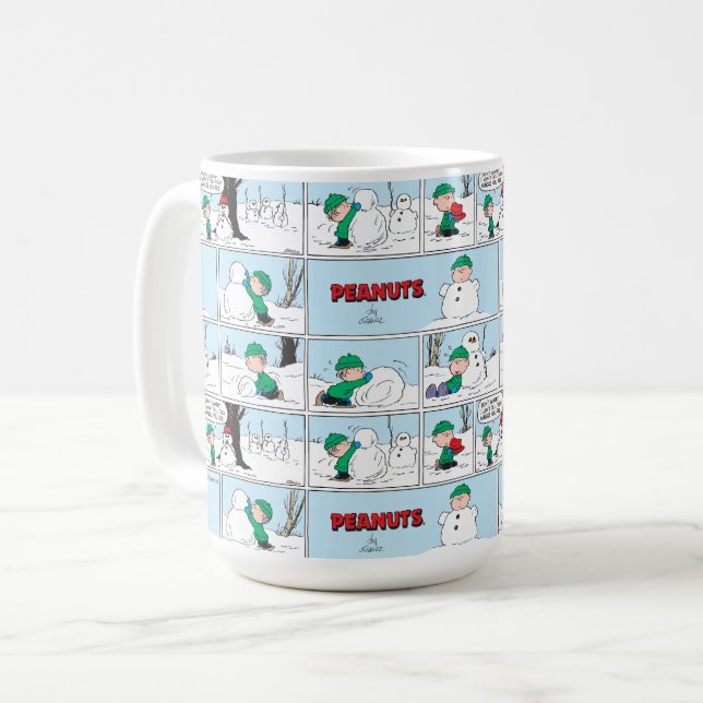 Linus Bygger A Snögubbe Kaffemugg (Framsida vänster)