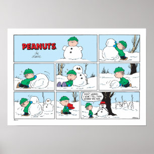 Linus Bygger A Snögubbe Poster