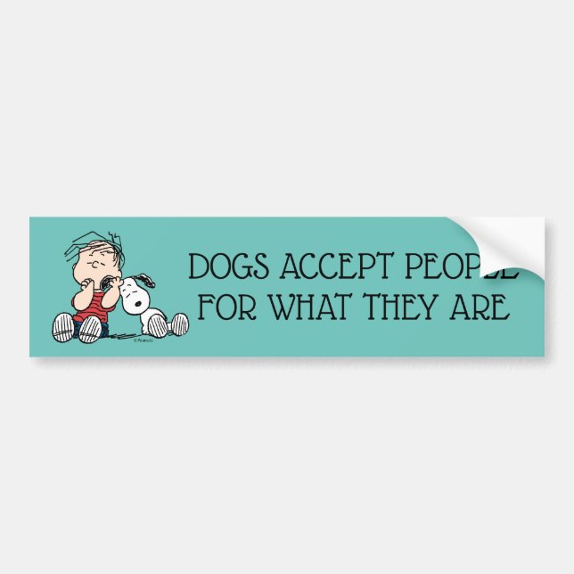 Linus komforterad med soopys öra bildekal (Framsidan)