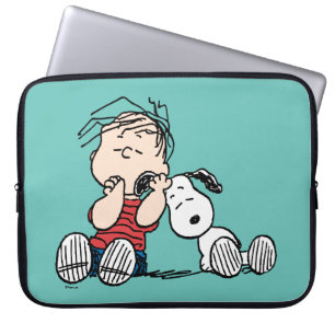 Linus komforterad med soopys öra laptop fodral