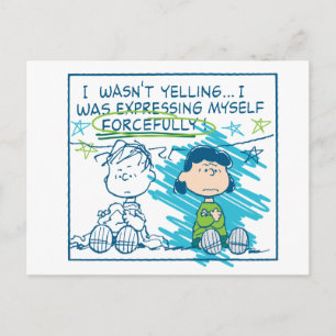 Linus & Lucy "Jag skrek inte…" Vykort