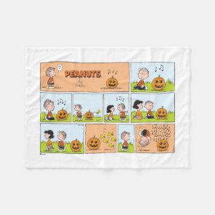 Linus & Lucy   Singing Jack-O-Lantern Fleecefilt
