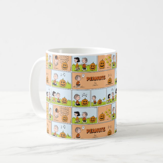 Linus & Lucy | Singing Jack-O-Lantern Kaffemugg (Framsida vänster)