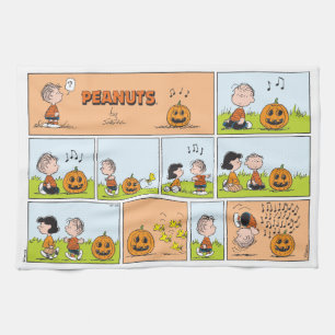 Linus & Lucy Singing Jack-O-Lantern Kökshandduk