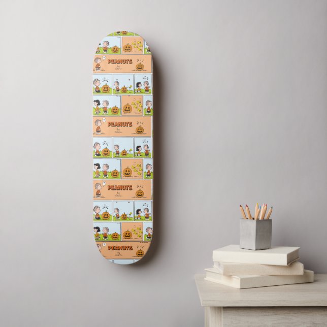 Linus & Lucy | Singing Jack-O-Lantern Mini Skateboard Bräda 18,5 Cm (Väggkonst)