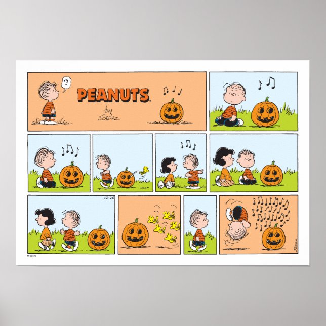 Linus & Lucy | Singing Jack-O-Lantern Poster (Framsidan)