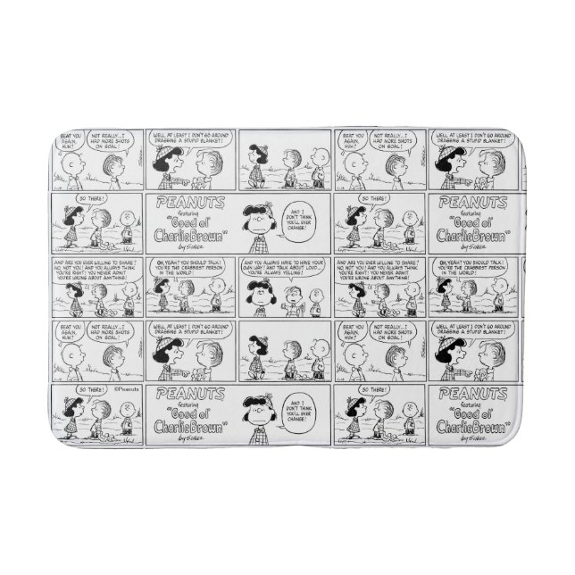 Linus Tells Lucy Hon är Crabby Badrumsmatta (Framsidan)