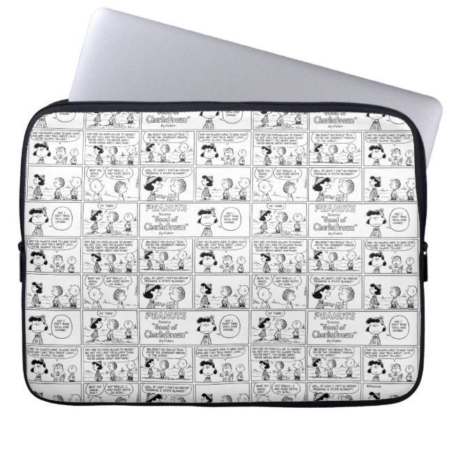 Linus Tells Lucy Hon är Crabby Laptop Fodral (Framsidan)