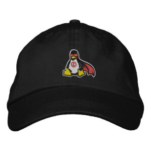 Linux Avenger Penguin Hat Broderad Keps