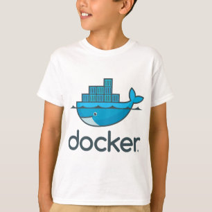 Linux-enheter för Docker logotyp-behållare för pro T Shirt