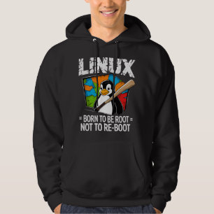 Linux - Född att vara root Hoodie