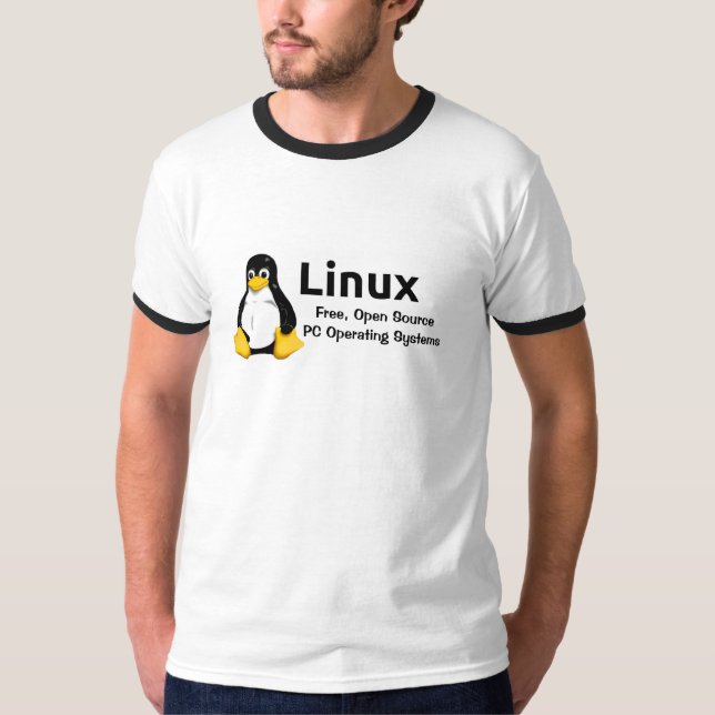 Linux: Fri öppen källT-tröja T Shirt (Framsida)