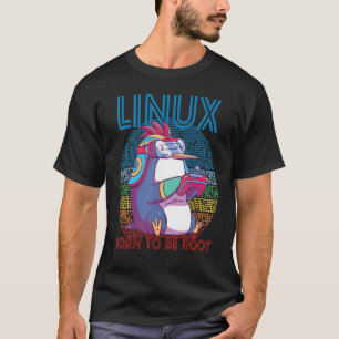 Linux Gamer Penguin Root Party Geek Programmer Adm T Shirt