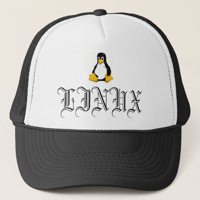 Linux hat www.alinuxworld.com truckerkeps (Framsida)