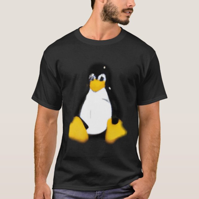 Linux Linux Grått Small T Shirt (Framsida)