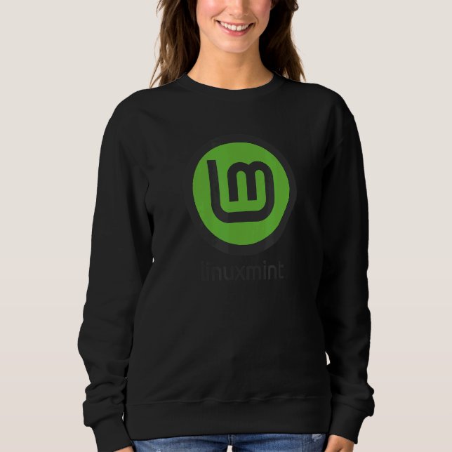 Linux Mint Operativsystem Grön Debian Ubuntu Så T Shirt (Framsida)