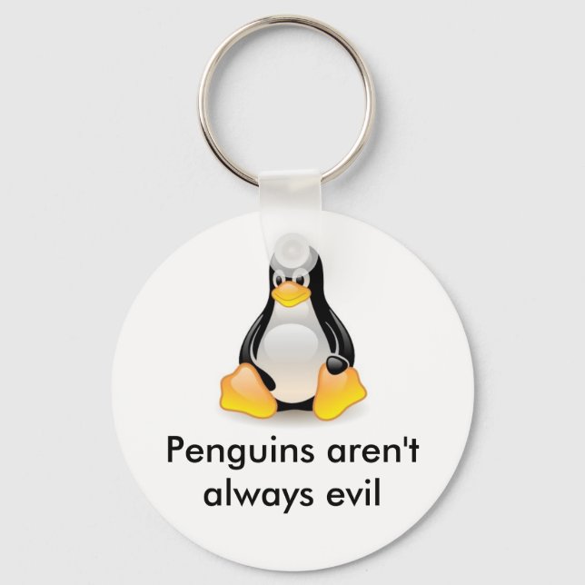 linux-penguin-tux nyckelring (Framsida)