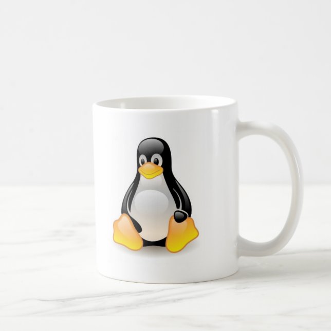 linux-pingvin-tux kaffemugg (Höger)