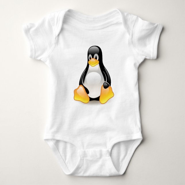linux-pingvin-tux t-shirt (Framsida)