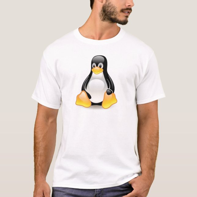 linux-pingvin-tux t-shirt (Framsida)