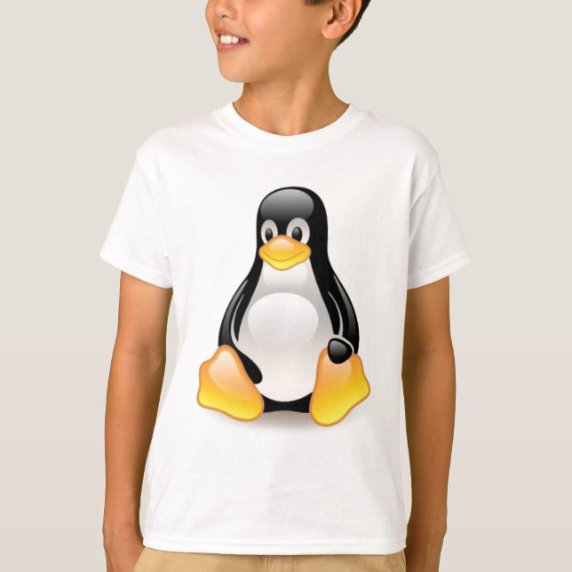 linux-pingvin-tux tröja (Framsida)
