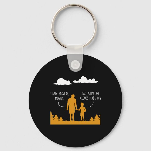 Linux Programmer Developer Coder Programming Gift Nyckelring (Framsida)