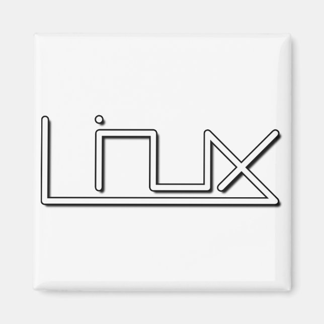 Linux (slät) magnet (Framsidan)