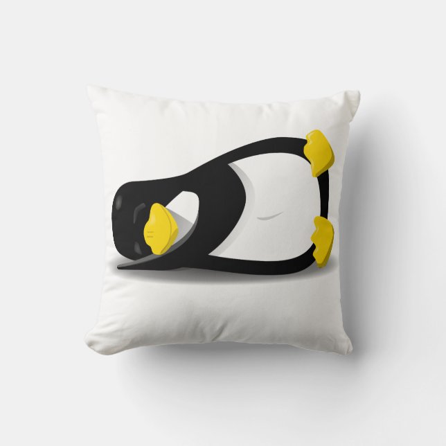 Linux Sleepy Tux pillow Kudde (Framsida)