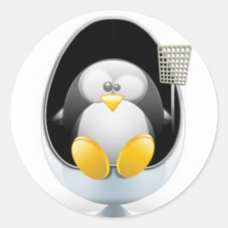 Linux Stickers Runt Klistermärke