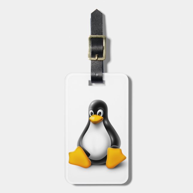 Linux Tux, Penguin Bagagebricka (Vertikal Framsida)