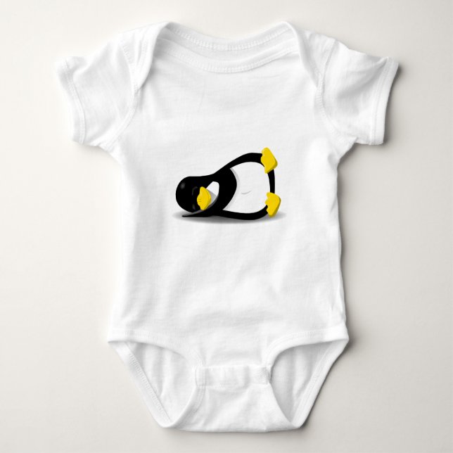 Linux Tux sleeping Tee Shirt (Framsida)
