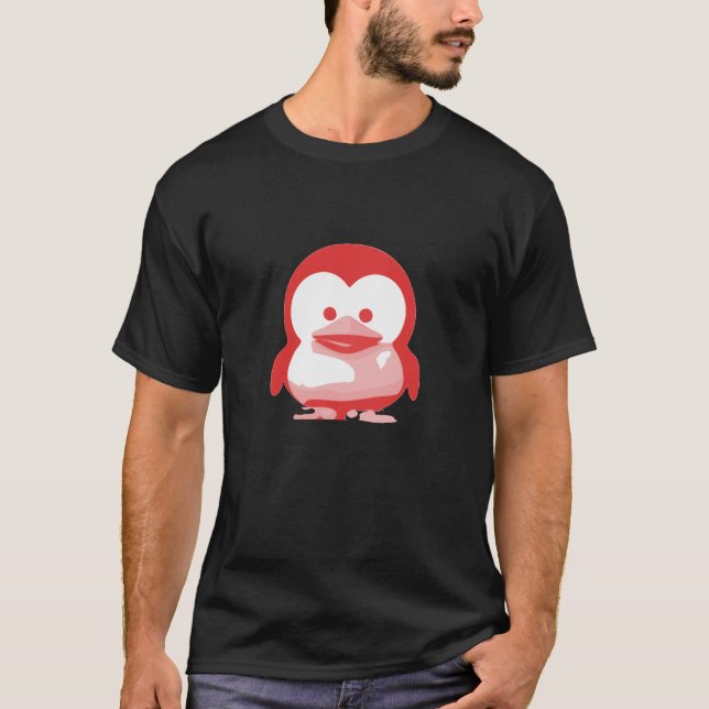 LinuxbabyTux: Röd upplaga Tee Shirt (Framsida)