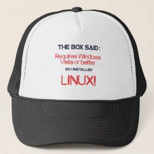 Linuxen är bättre truckerkeps
