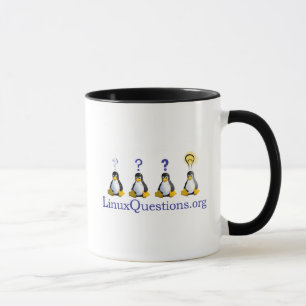 Linuxen ifrågasätter logotypen mugg