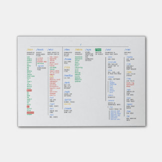 Linuxen rotar arkivet post-it block