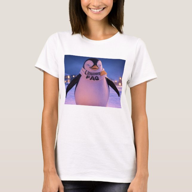 Linuxeros FAQ T Shirt (Framsida)