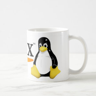 Linuxlogotyp med Tuxprodukter Kaffemugg