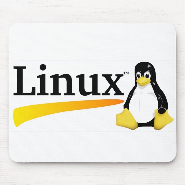 Linuxlogotyp med Tuxprodukter Musmatta (Framsidan)