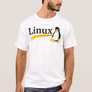 Linuxlogotyp med Tuxprodukter T-shirt