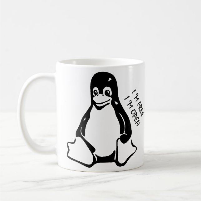 Linuxmugg Kaffemugg (Vänster)