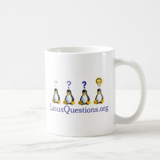 LinuxQuestions.org logotyp Kaffemugg