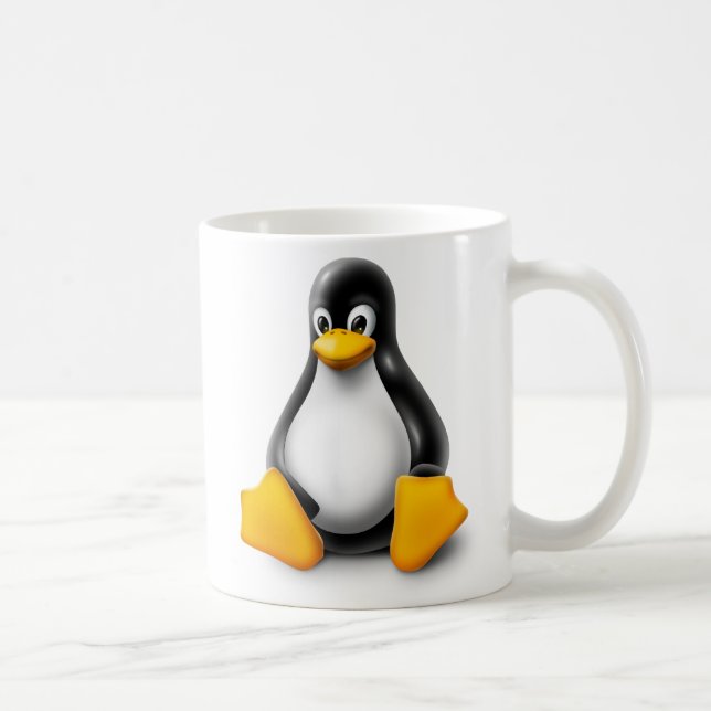 LinuxTux pingvinet Kaffemugg (Höger)