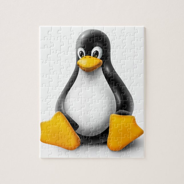 LinuxTux pingvinet Pussel (Vertikal)