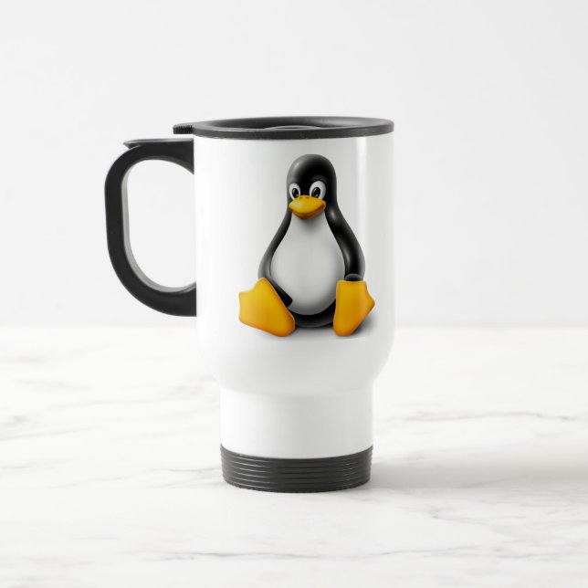 LinuxTux pingvinet Resemugg (Vänster)